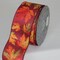 The Ribbon People Burgundy Red and Orange Acorn Leaf Wired Craft Ribbon 2.5" x 20 Yards